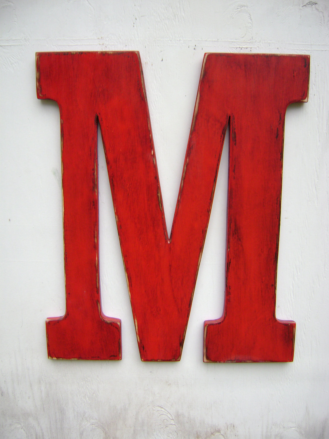Letter M Wedding Decor Shabby Chic Rustic 24 Inch Big Wooden Letters Home Cottage Cabin Baby Nursey On Luulla