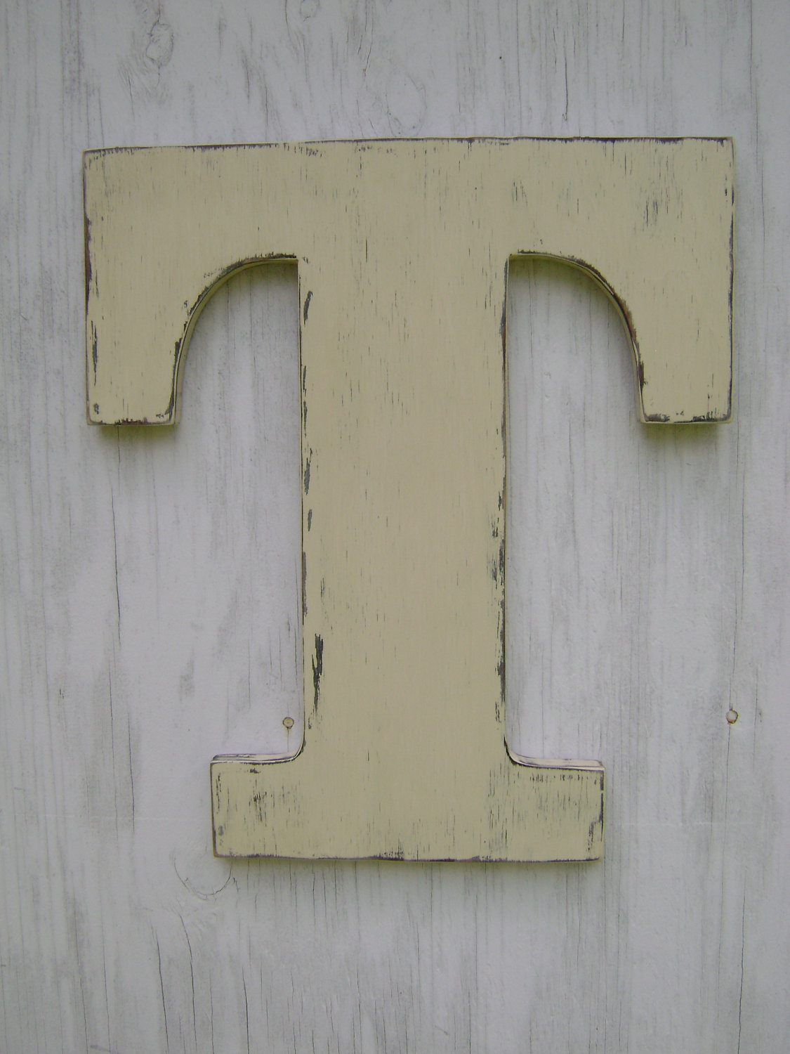 Custom Letter Shabby Chic Wedding Decor 18 Rustic Letter T Wall