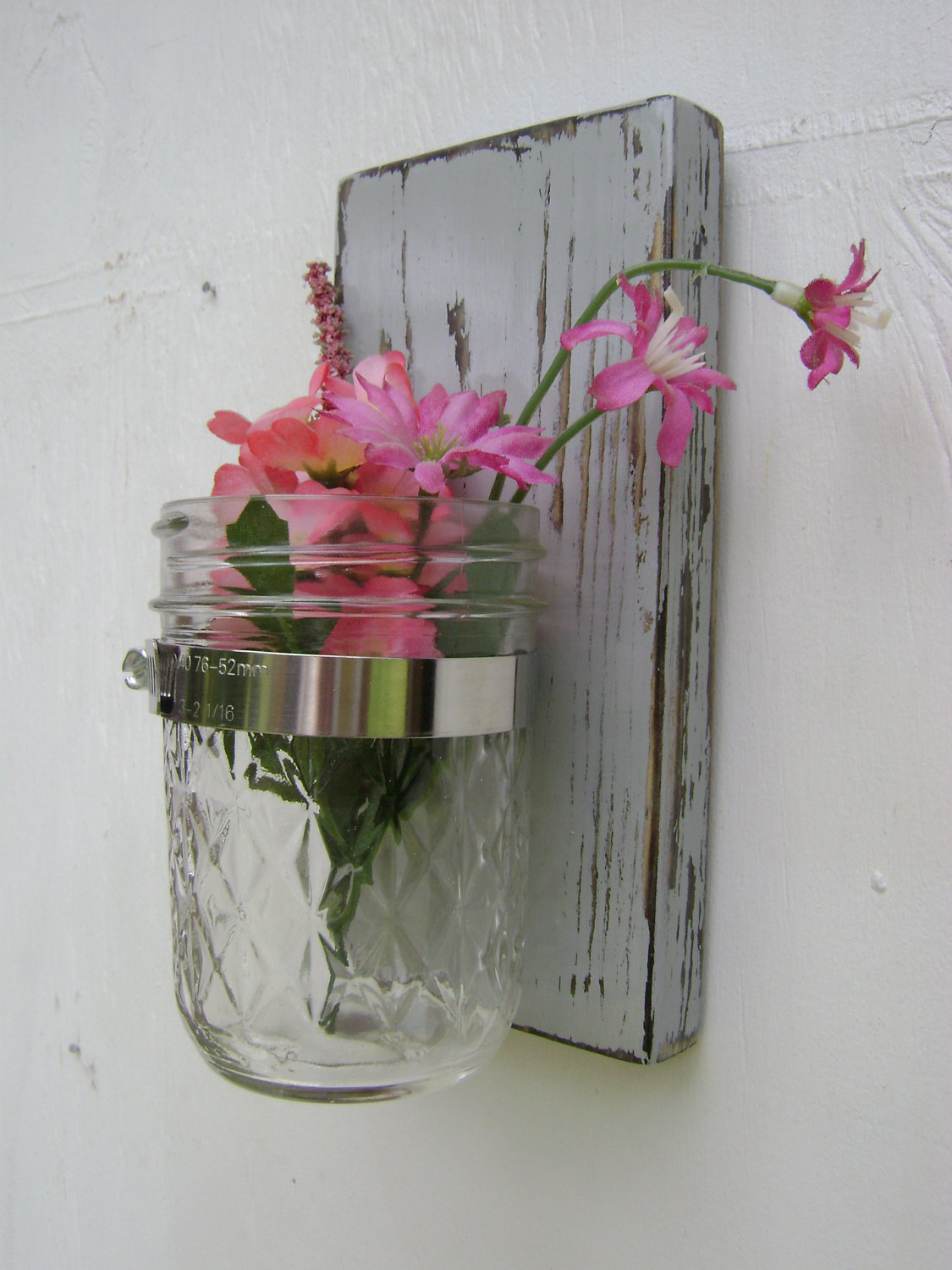 Nautical Decor Wall Sconce Rustic Shabby Chic Vases Sconce Mason